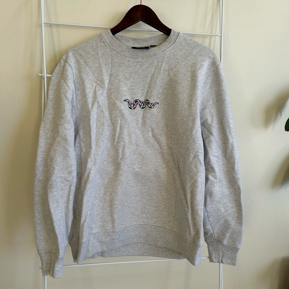 Parra crewneck sweatshirt in light heather grey